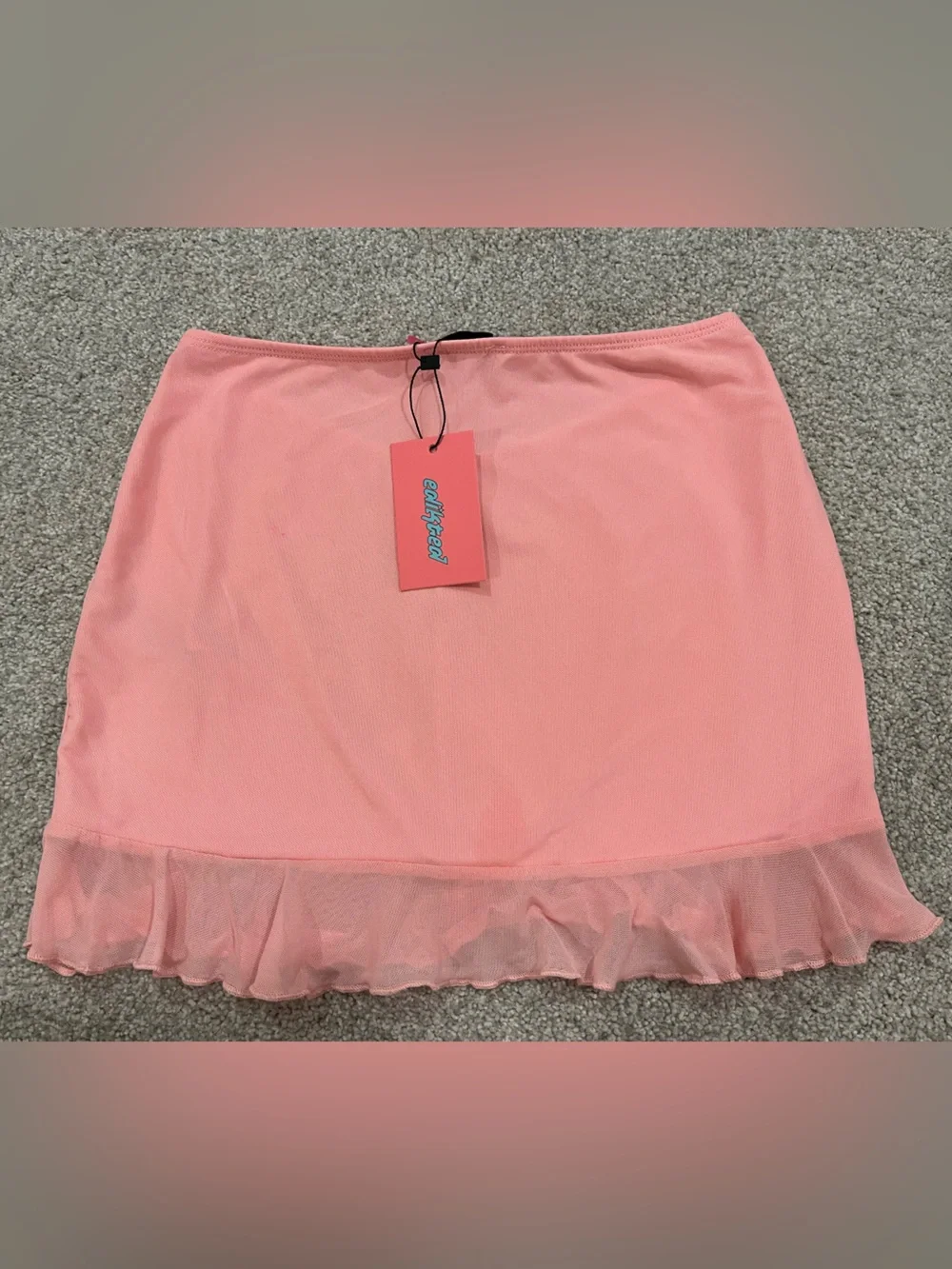 Edikted Pink Ruffle Mini Skirt - Picture 2 of 2